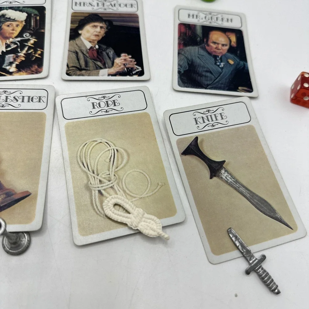 Parker Brothers CLUE‎ Board Game Missing Wrench And Pipe 1972